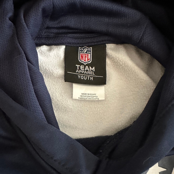 Boys New England Patriots NFL Hoodie Camo Blue Red Youth M 10/12 - Picture 2 of 9